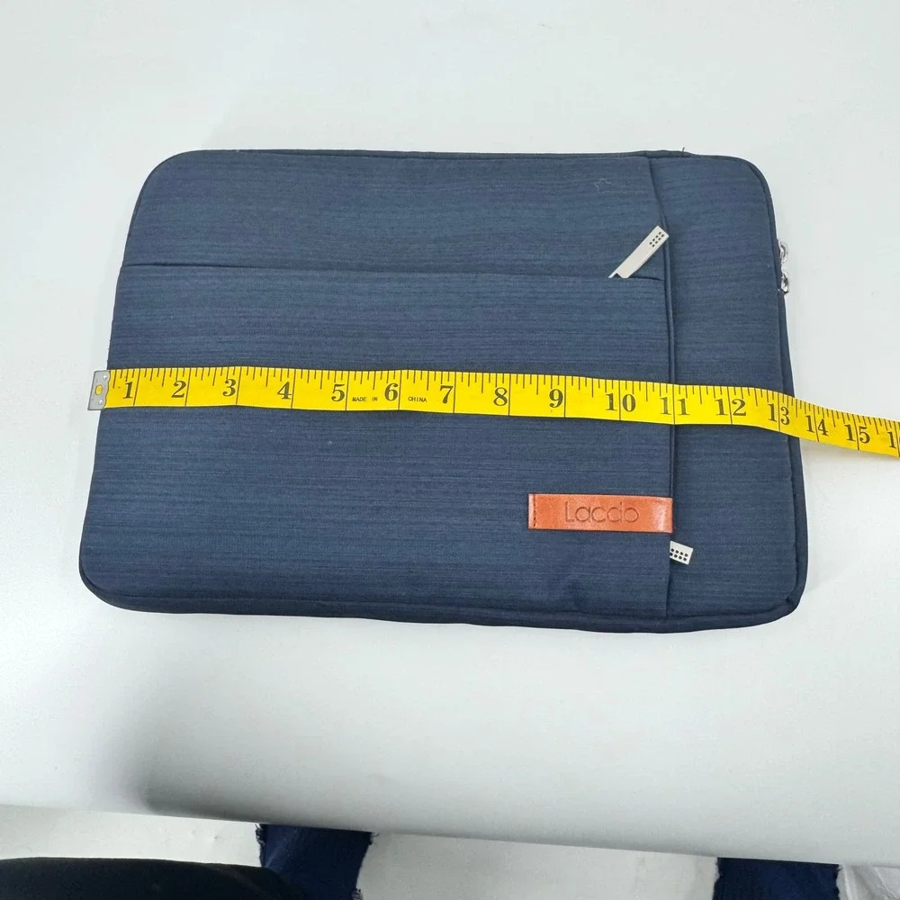 Lacdo Navy Blue Laptop Sleeve Case Padded‎ Pouch Bag for Notebook Computer